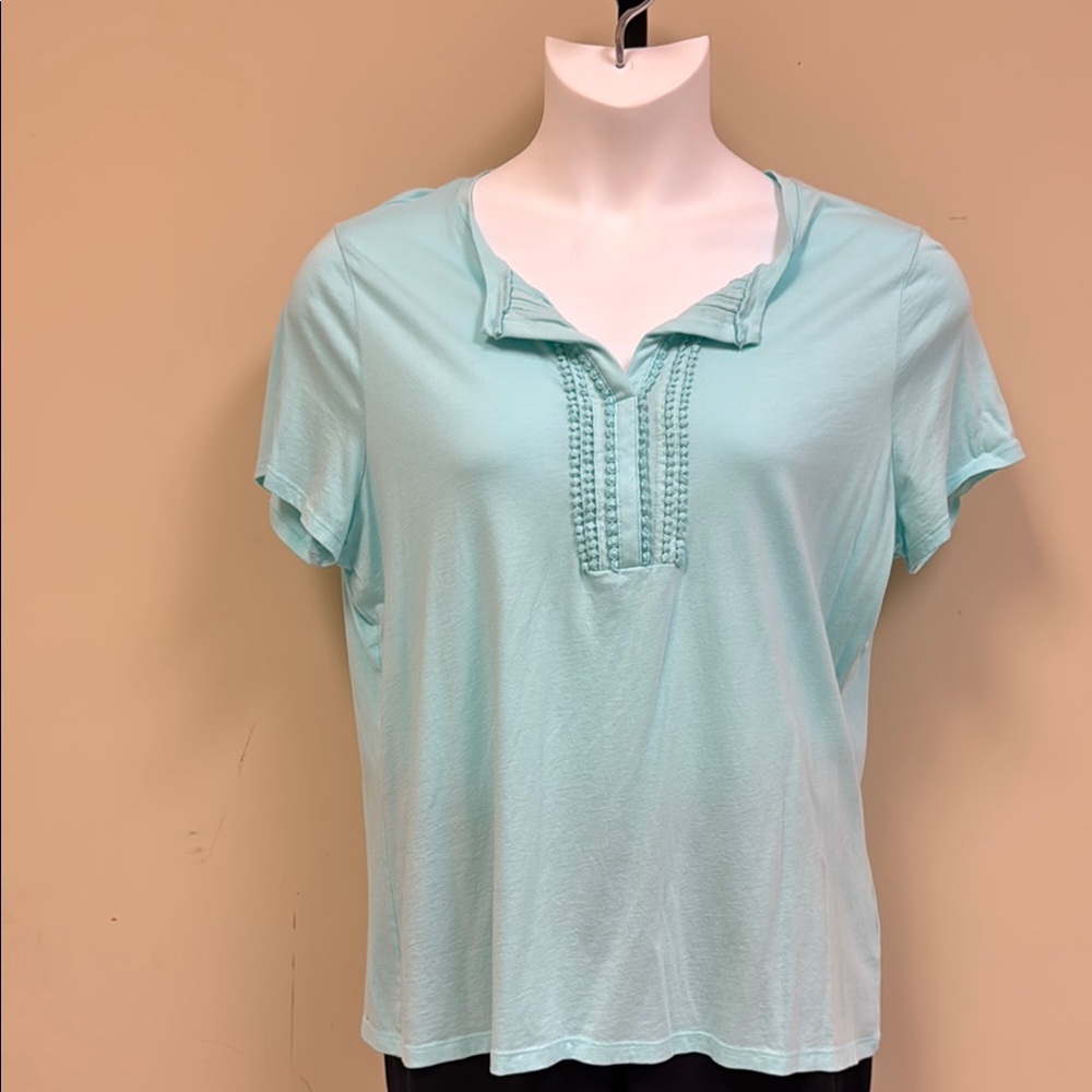 Talbots Light mint free Women's Top